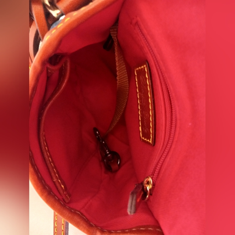 Dooney & Bourke All Weather Leather 2, Duck Bag In Jeans - Picture 14 of 16